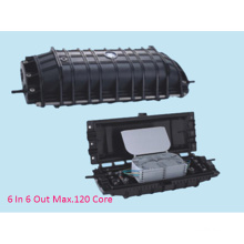 Horizontal 6 ports 120 Cores Fiber Optic Splice Closure